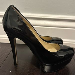 Aldo black platform heels size 7